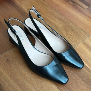 Franco Sarto Black Slingback Heels